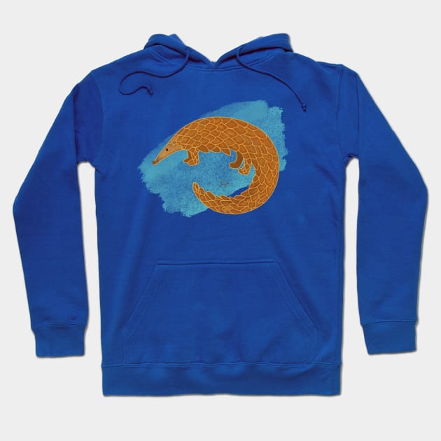 Pangolin Art - Save Pangolin Hoodie by Shweta.Designs